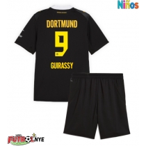 Camiseta Borussia Dortmund Serhou Guirassy #9 Visitante Equipación para niños 2026-27 manga corta (+ pantalones cortos)